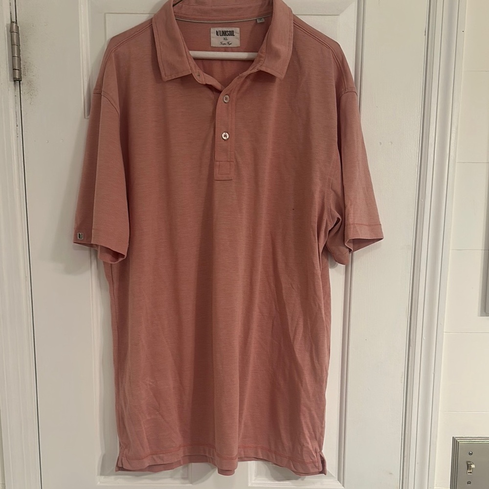 Luxe Pink Polo Shirt Classic Design Cotton Blend